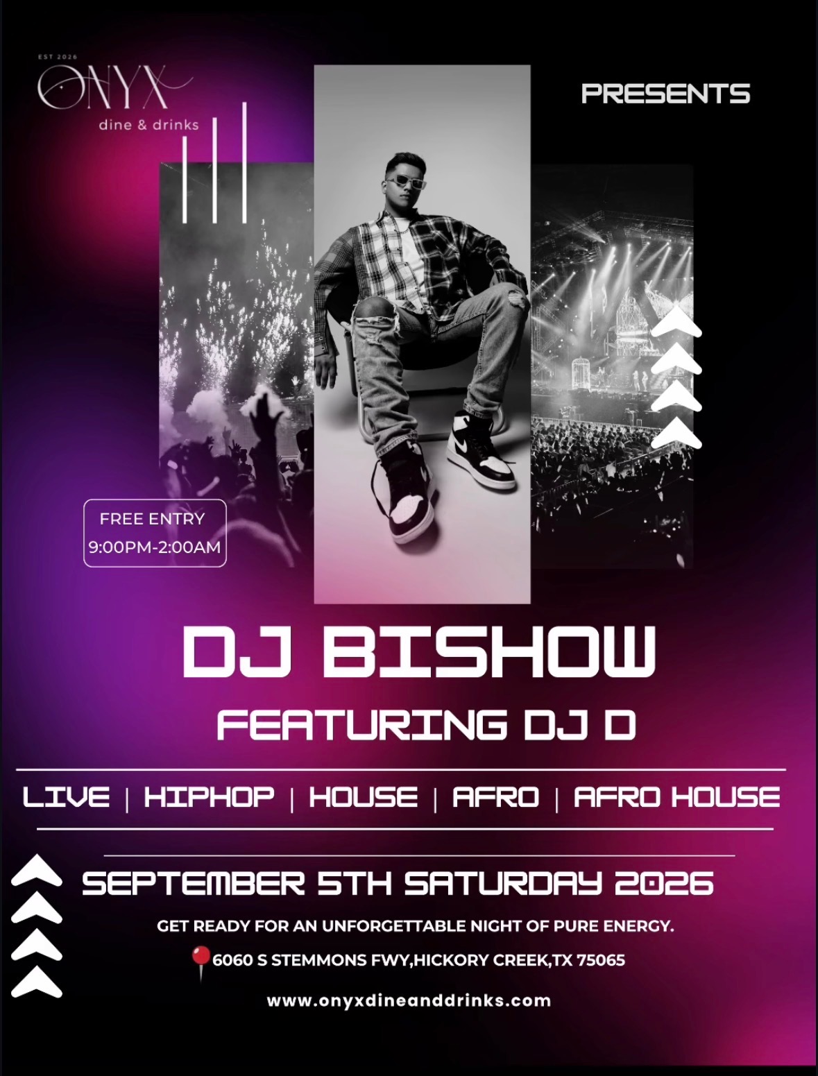 DJ D & DJ Bishow Event Flyer